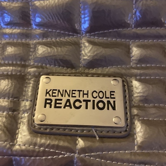 Kenneth Cole Reaction "Contessa" NWT Gray Satchel w/Chains - Picture 3 of 8